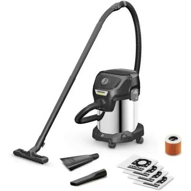 Строительный пылесос Karcher KWD 3 S V-17 / 4 / 20 Anniversary Edition, черный