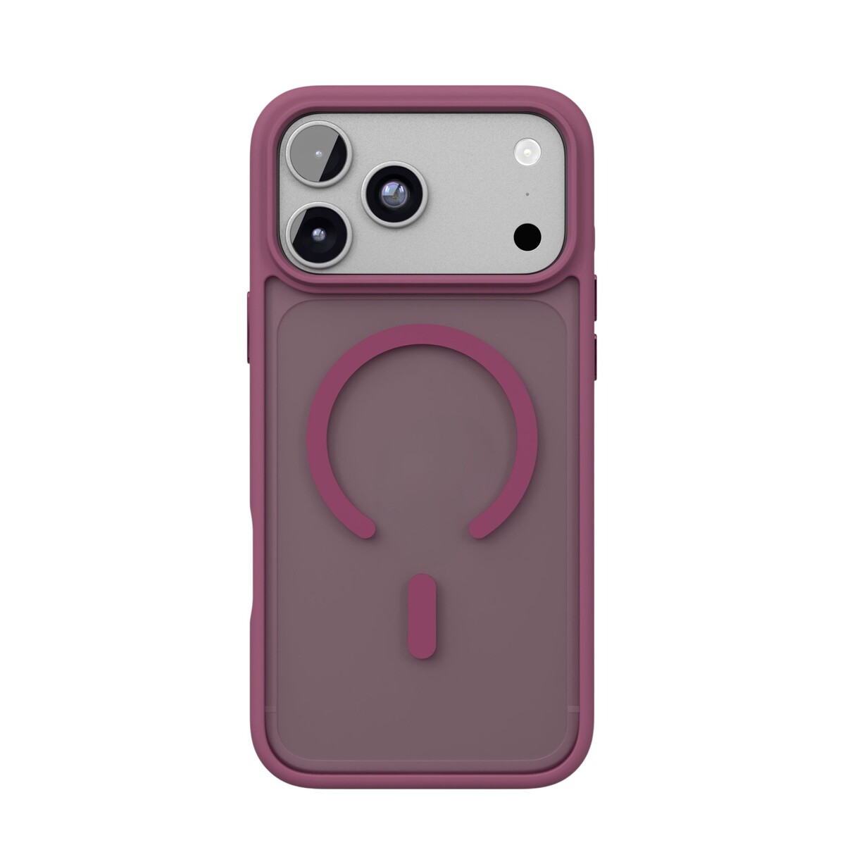 Чехол-накладка VLP Lite Bloom Case with MagSafe для Apple iPhone 18 Pro, темно-вишневый
