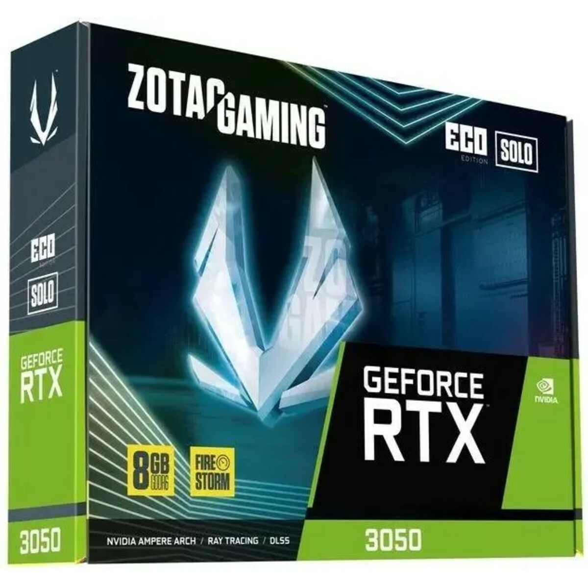 Видеокарта Zotac GeForce RTX 3050 ECO SOLO 8Gb (ZT-A30500R-10L)