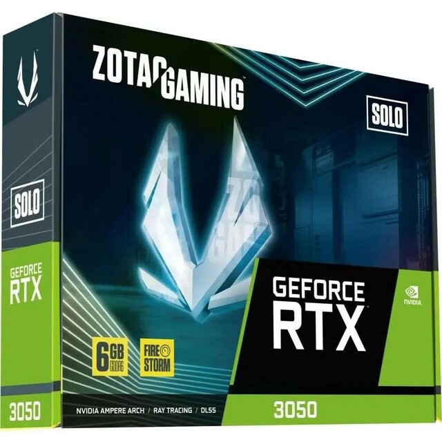 Видеокарта Zotac GeForce RTX 3050 SOLO  6Gb (ZT-A30510G-10L)