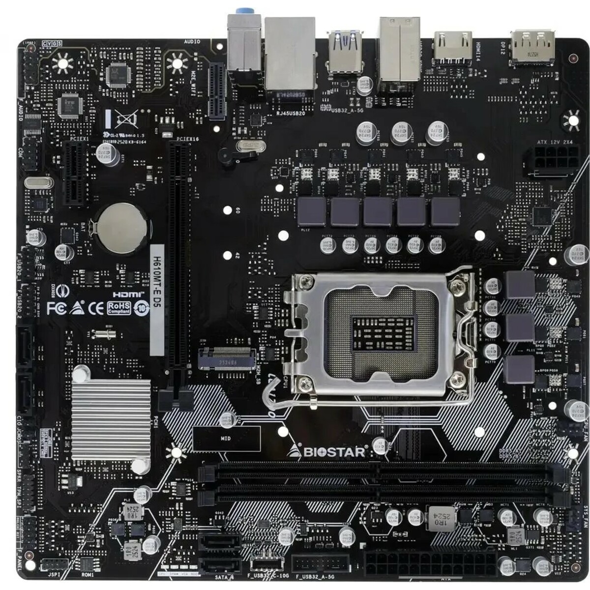 Материнская плата Biostar H610MT-E D5 