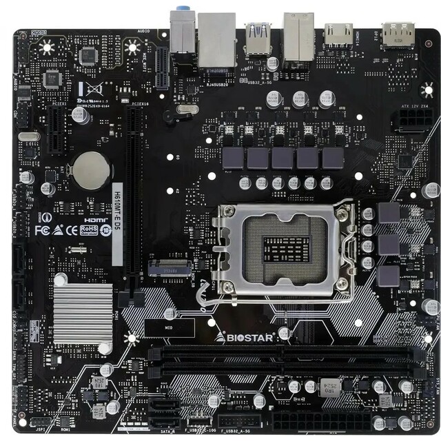 Материнская плата Biostar H610MT-E D5 