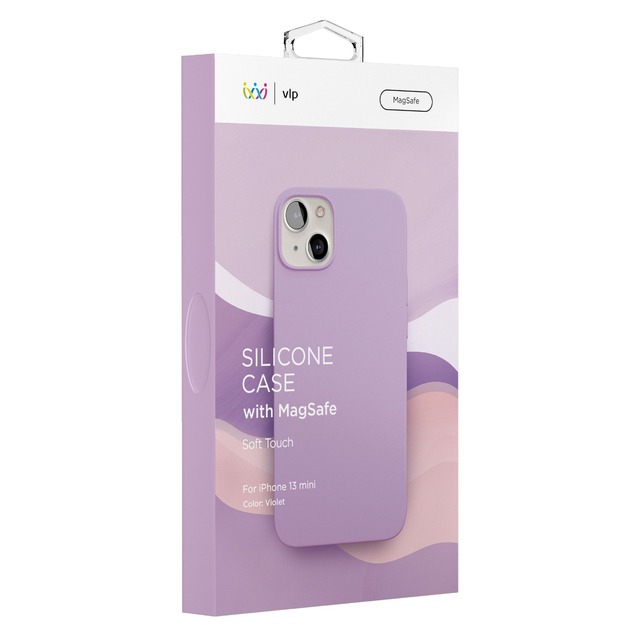 Чехол-накладка VLP Silicone Case with MagSafe для смартфона Apple iPhone 13 mini (Цвет: Violet)