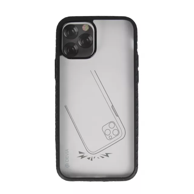 Чехол-накладка Devia Shark4 ShockProof case для смартфона iPhone 12/12 Pro, черный
