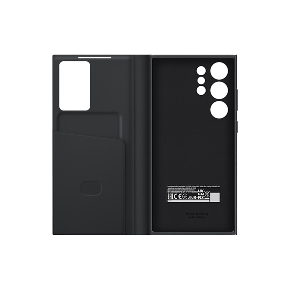 Чехол-книжка Samsung Smart View Wallet Case для смартфона Samsung Galaxy S23 Ultra (Цвет: Black)