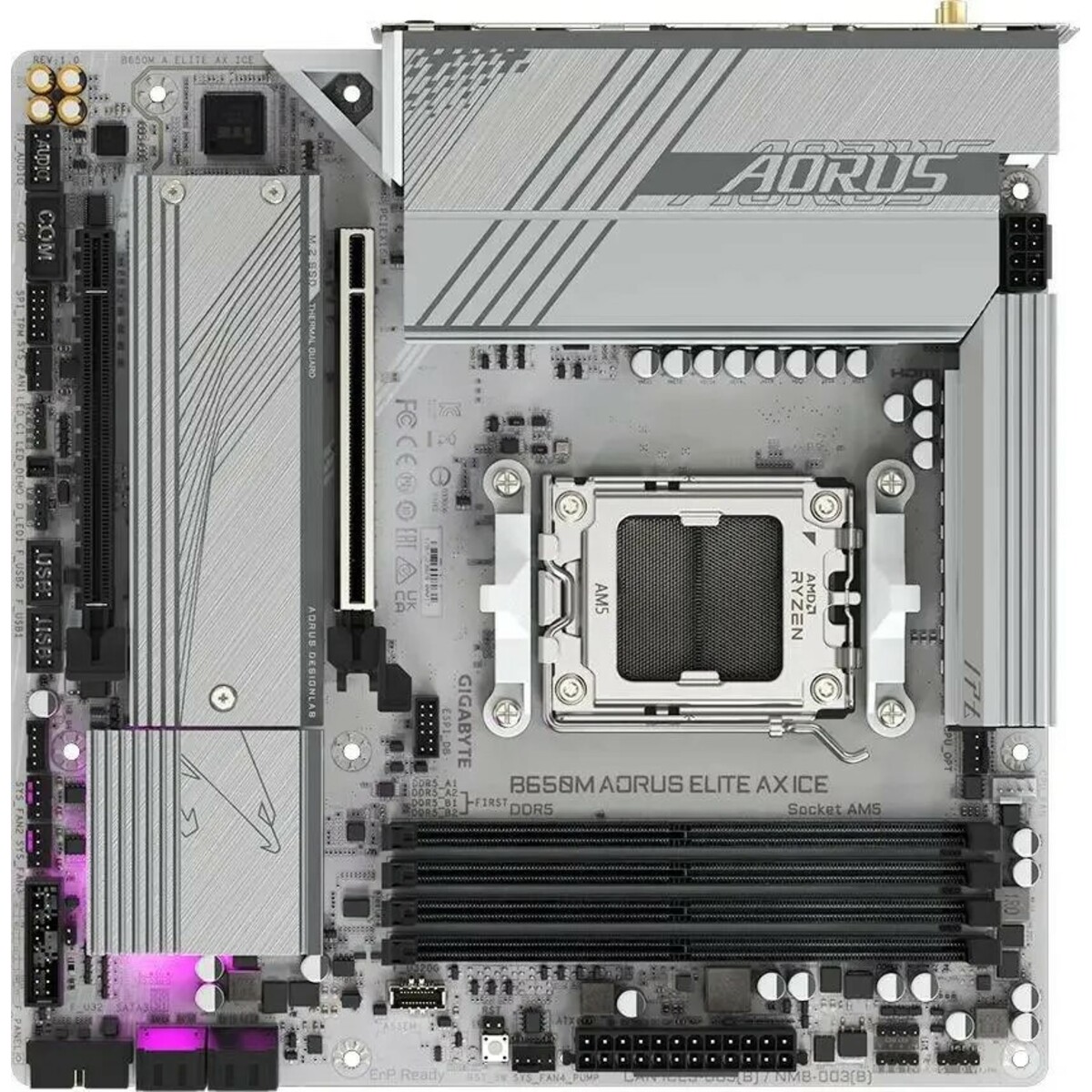 Материнская плата Gigabyte B650M A ELITE AX ICE 