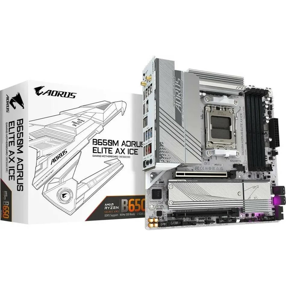 Материнская плата Gigabyte B650M A ELITE AX ICE 