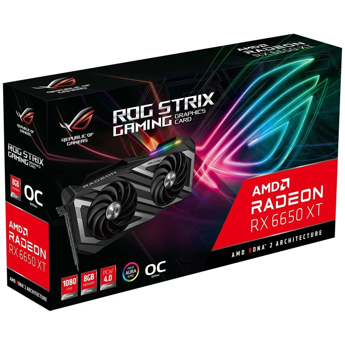 Видеокарта ASUS Radeon RX 6650 XT ROG Strix OC 8Gb (ROG-STRIX-RX6650XT-O8G-GAMING)