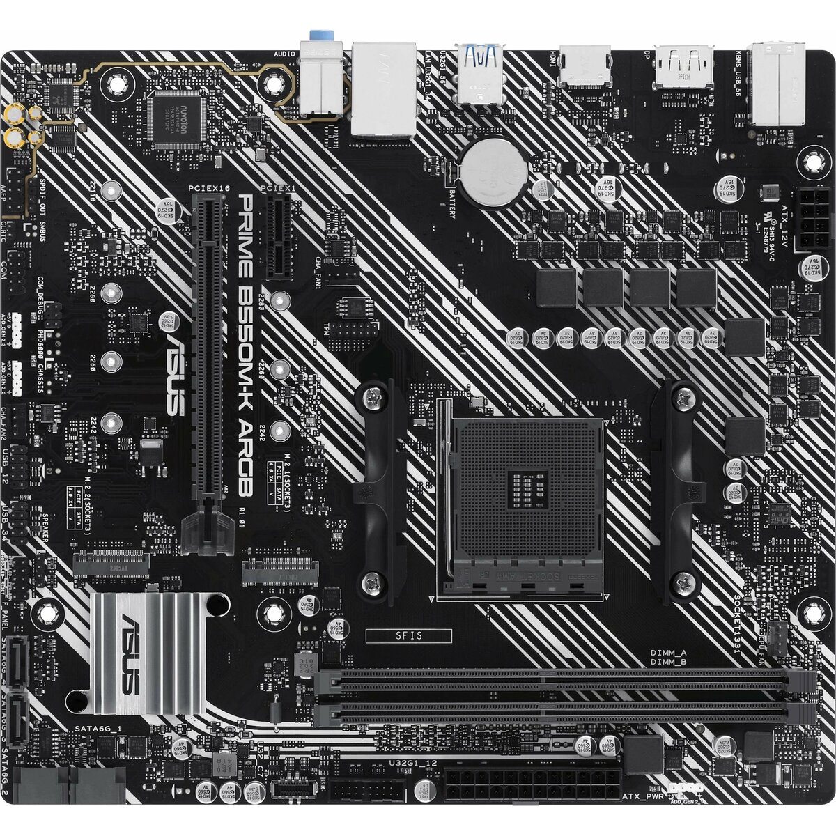 Материнская плата Asus PRIME B550M-K ARGB 