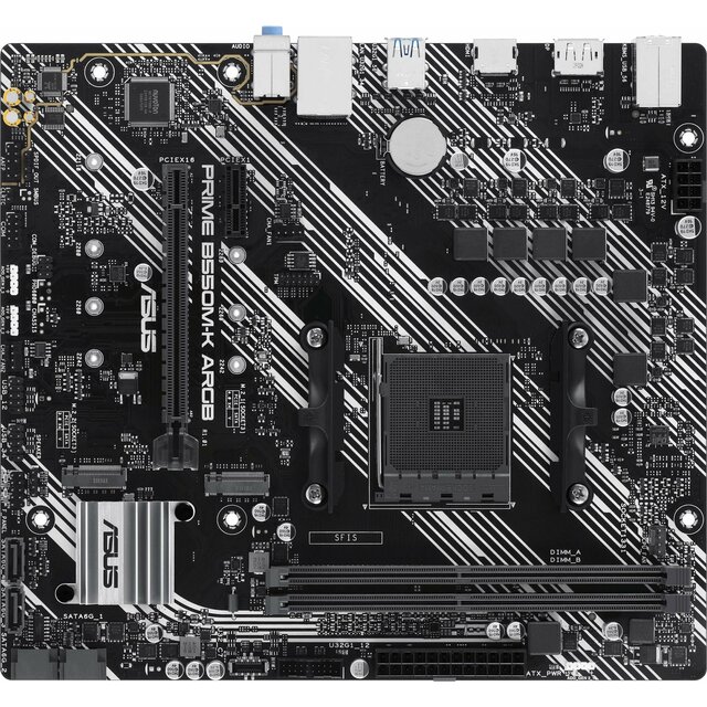Материнская плата Asus PRIME B550M-K ARGB Материнская плата Asus PRIME B550M-K ARGB