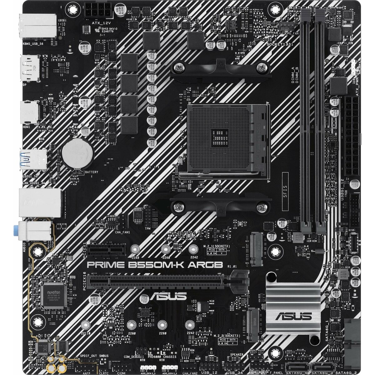 Материнская плата Asus PRIME B550M-K ARGB 