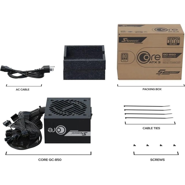 Блок питания Seasonic ATX 850W Core V2 GC-850