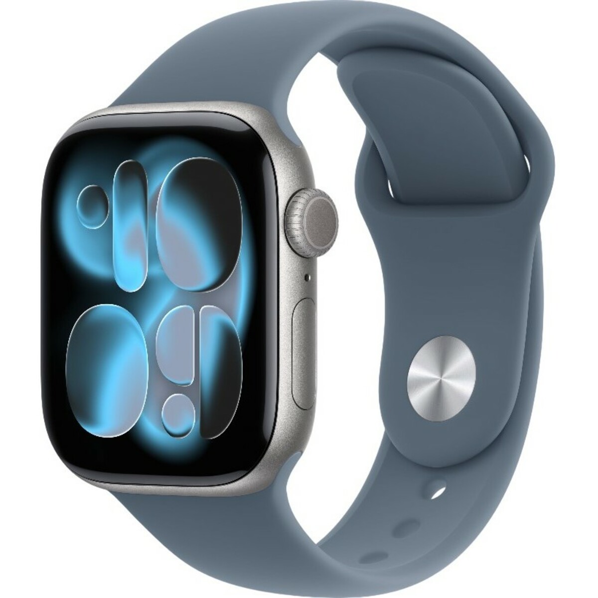 Умные часы Apple Watch Series 11 42mm Aluminum Case with Sport Band S / M (Цвет: Space Gray / Anchor Blue) 