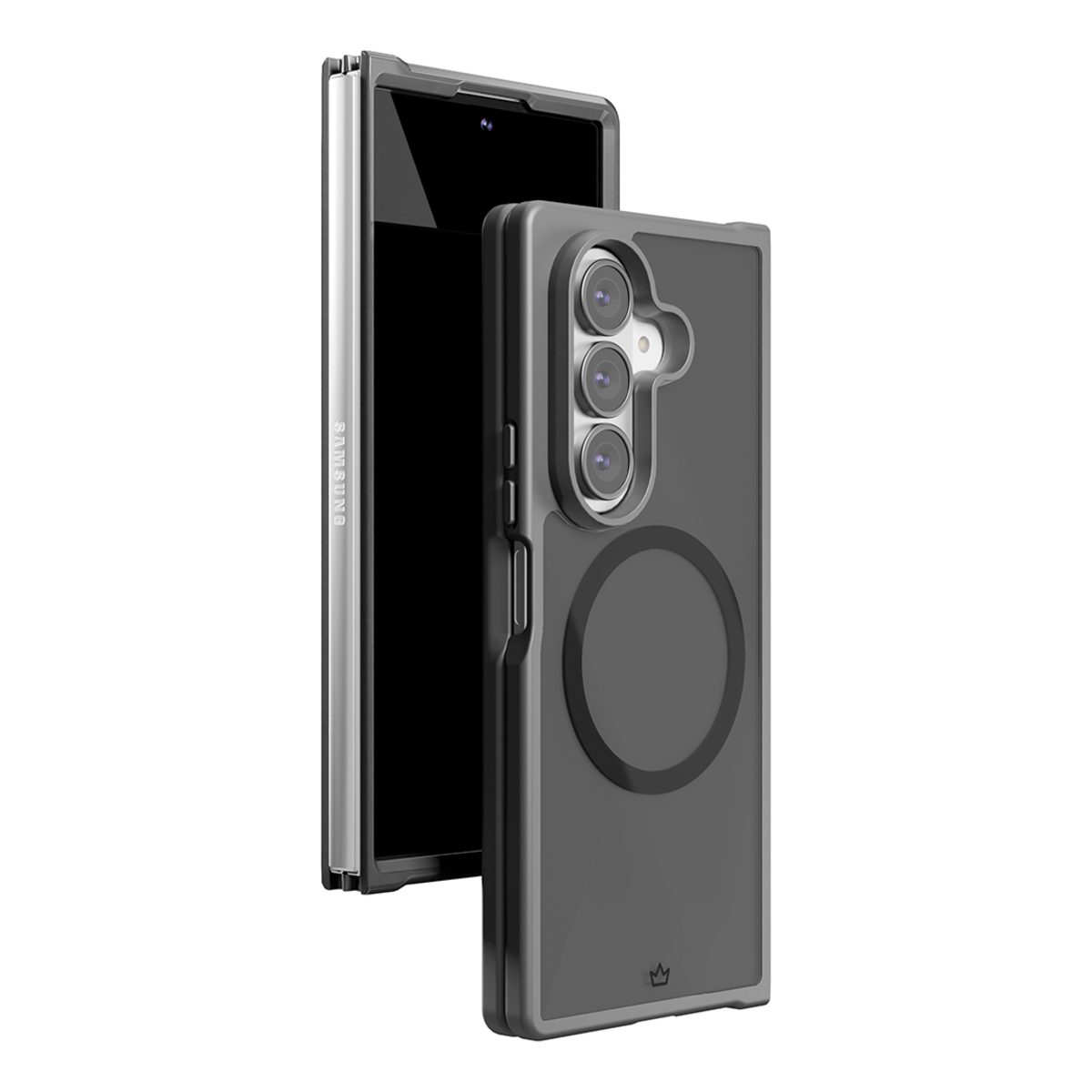 Чехол-накладка VLP Moon Сase MagSafe для Samsung Galaxy Z Fold 7 (Цвет: Clear)