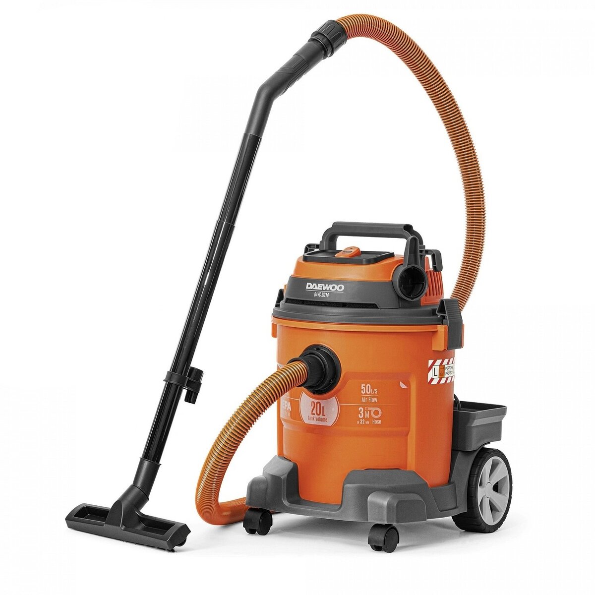 Строительный пылесос Daewoo DAVC 2514S (Цвет: Orange)