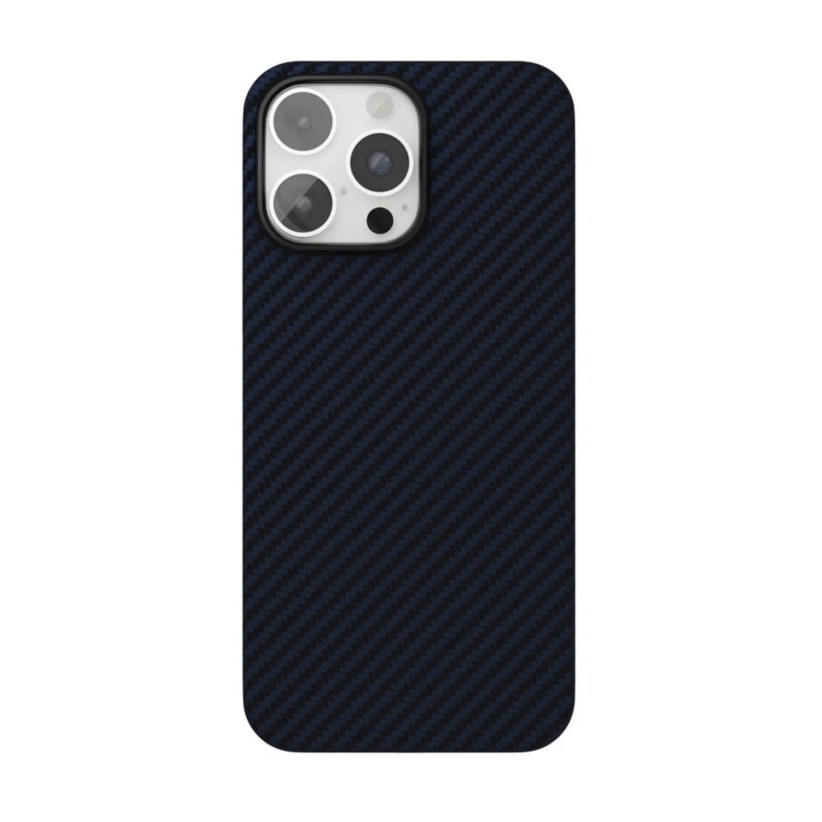 Чехол-накладка VLP Kevlar Сase with MagSafe для смартфона iPhone 16 Pro Max (Цвет: Dark Blue)