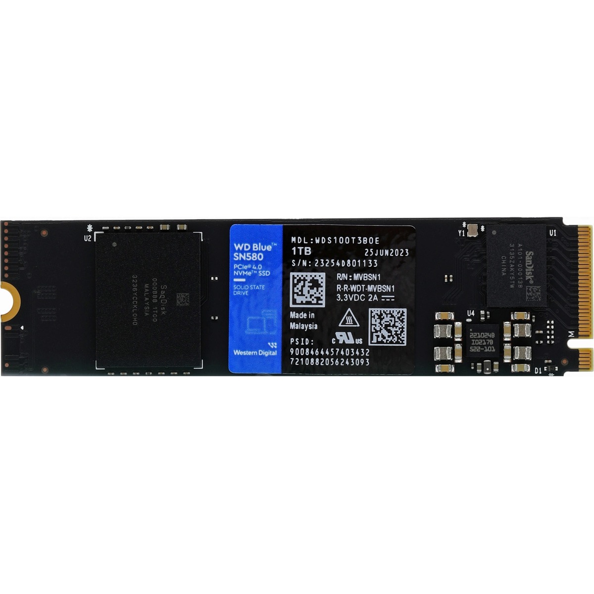 Накопитель SSD WD S PCIe 4.0 x4 1TB WDS100T3B0E