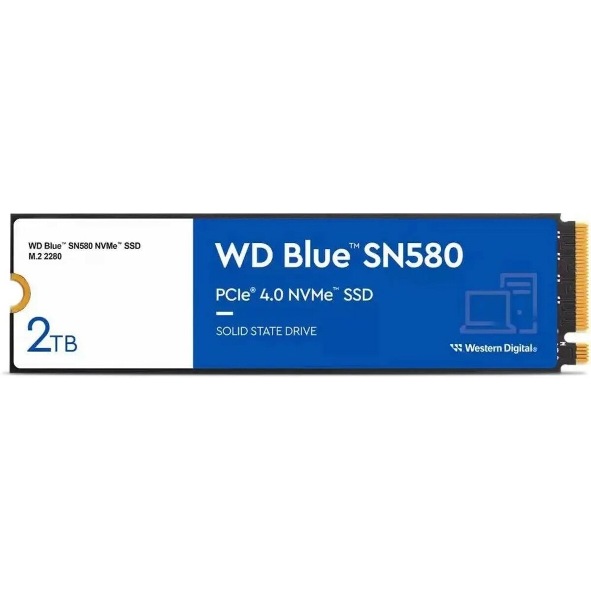 Накопитель SSD WD S PCIe 3.0 x4 2TB WDS200T3B0E 