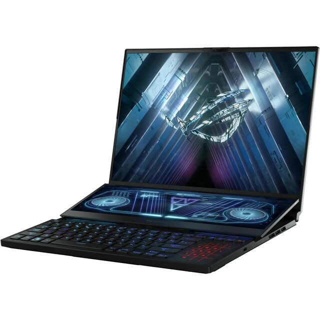 Ноутбук Asus ROG Zephyrus Duo GX650PY-NM083W (AMD Ryzen 9 7945HX 2.5Ghz/32Gb DDR5/SSD 2Tb/NVIDIA GeForce RTX4090 16Gb/16 /IPS/WQXGA (2560x1600)/Windows 11 Home/black/WiFi/BT)