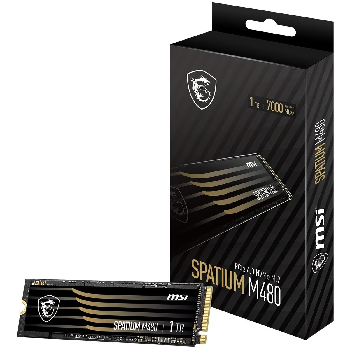 SSD жесткий диск MSI SPATIUM M480 PCIe 4.0 NVMe M.2 1TB