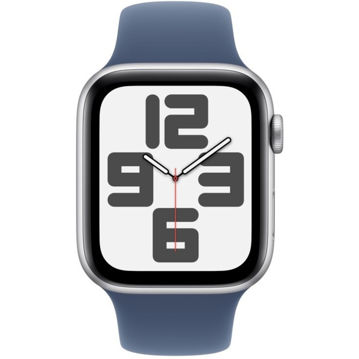 Умные часы Apple Watch SE (2024) 44mm Aluminum Case with Sport Band S / M (Цвет: Silver / Denim)