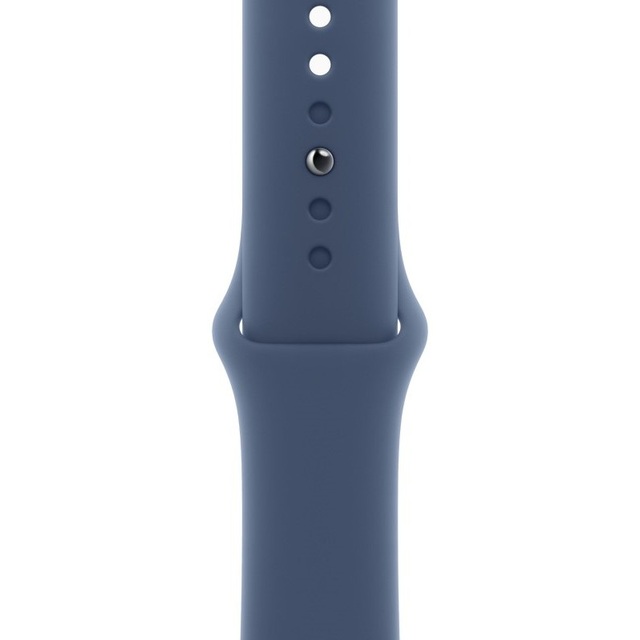 Умные часы Apple Watch SE (2024) 44mm Aluminum Case with Sport Band S / M (Цвет: Silver / Denim)
