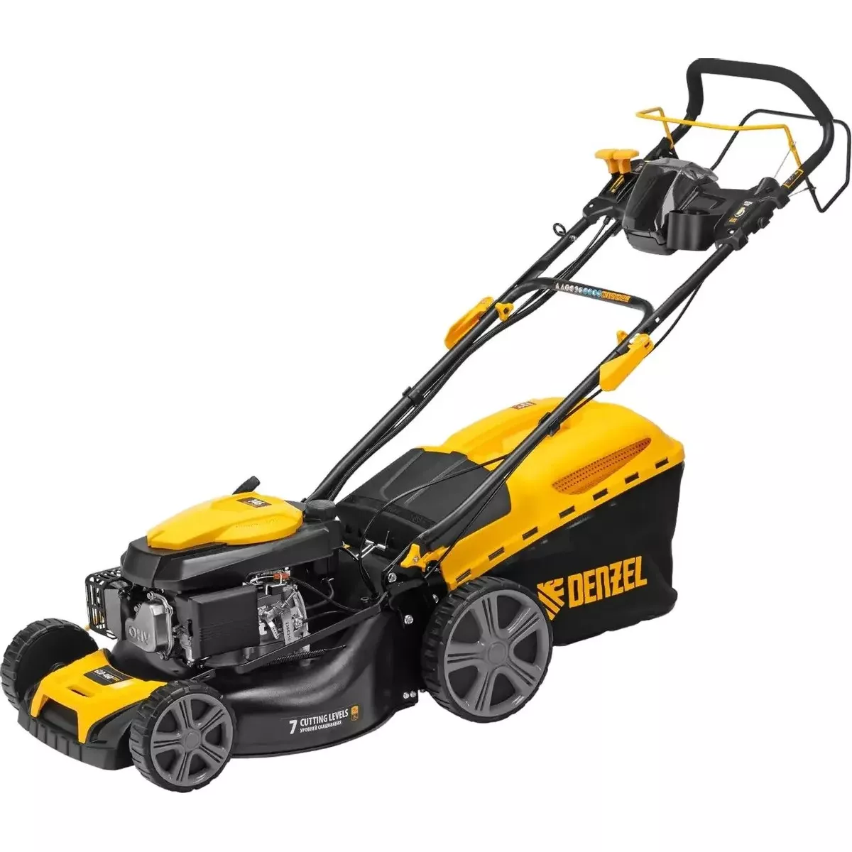Газонокосилка роторная Denzel GLD-460SP-VE (Цвет: Orange/Black)