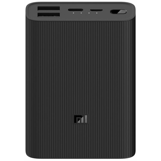 Внешний аккумулятор Xiaomi Mi Power Bank 3 Ultra Compact, емкость: 10000 mA/h, черный