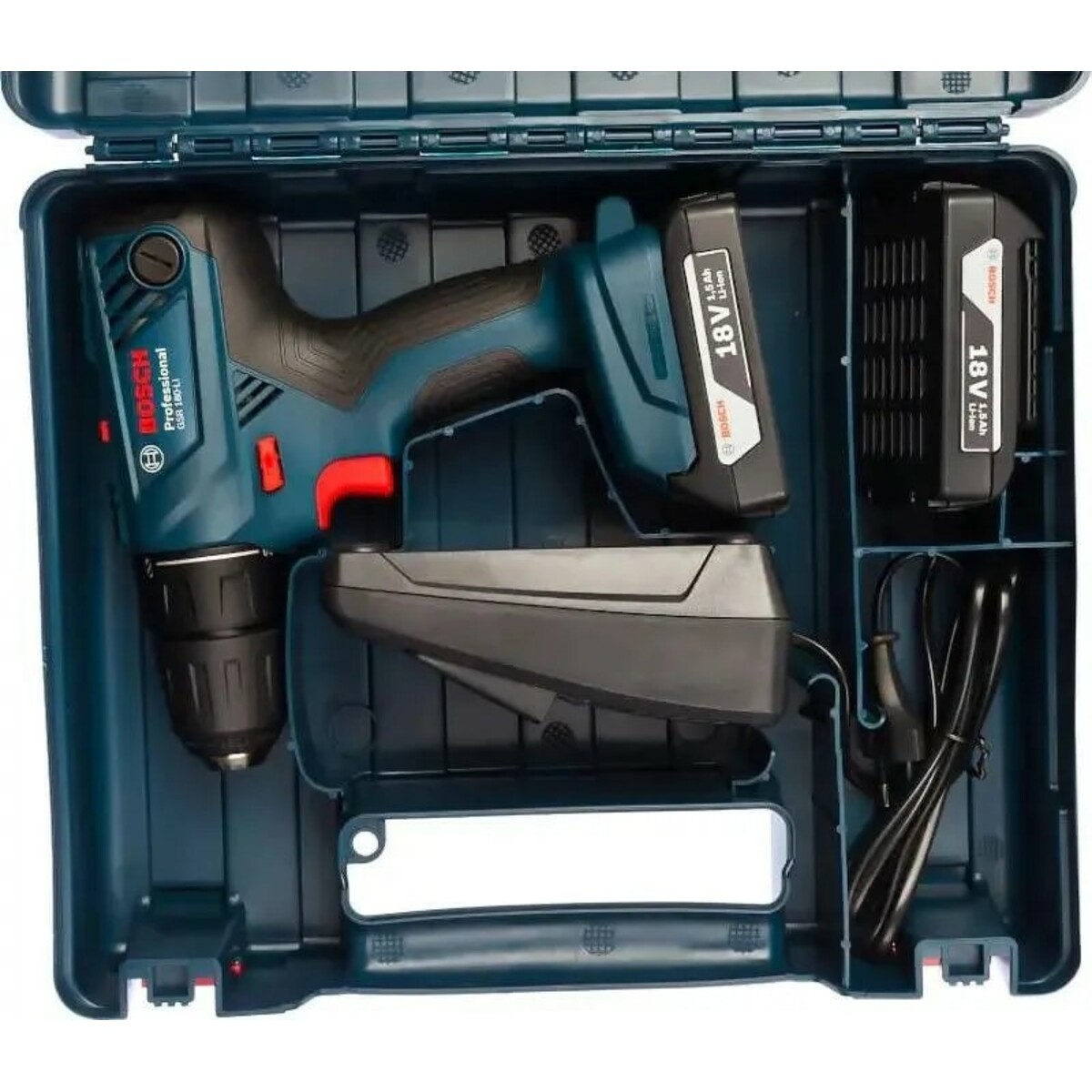 Дрель-шуруповерт Bosch GSR 180 LI (Цвет: Blue)