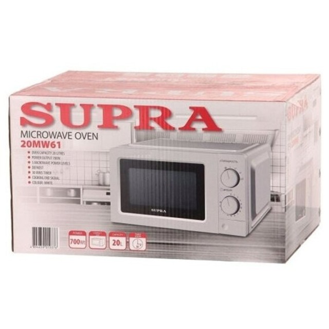 Микроволновая печь Supra 20MW61 (Цвет: White)