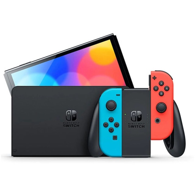 Игровая приставка Nintendo Switch OLED 64Gb (Цвет: Neon Red-Blue)