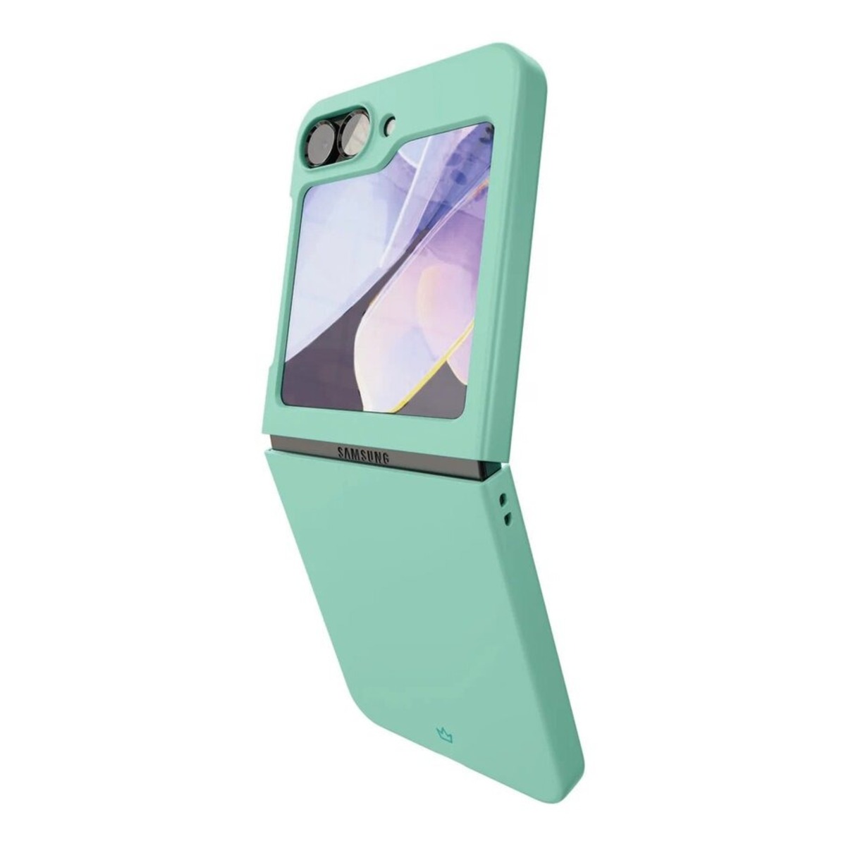 Чехол-накладка VLP Flex Сase для смартфона Samsung Galaxy Z Flip 6 (Цвет: Mint Green)