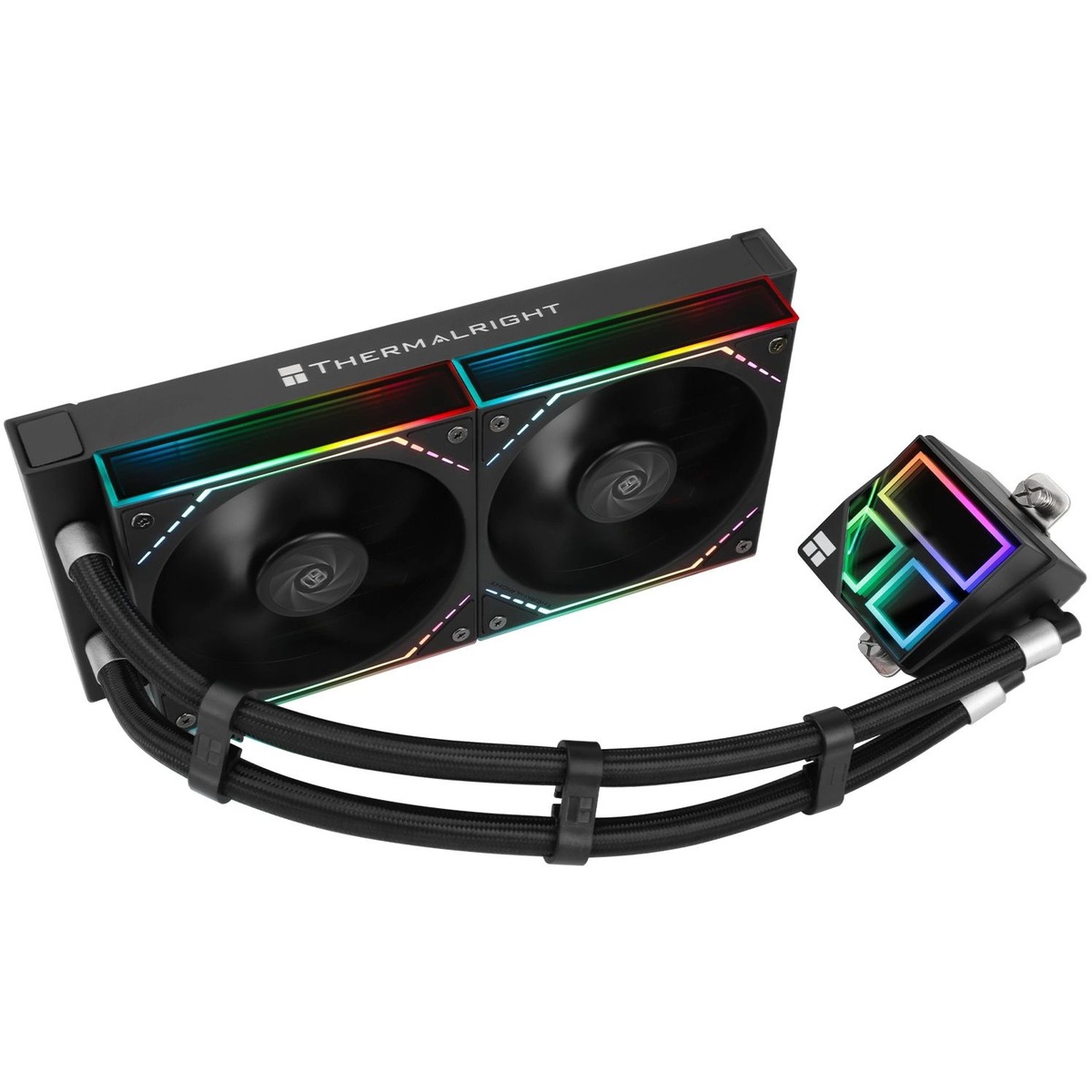 Система водяного охлаждения Thermalright Frozen Infinity 240 ARGB Soc-AM5/AM4/1200/1700/1851 черный 4-pin 28.2dB Al Ret (F-INFINITY-240-BL)