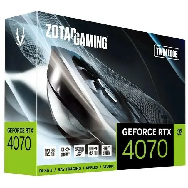 Видеокарта Zotac GeForce RTX 4070 TWIN EDGE 12Gb (ZT-D40700E-10M)