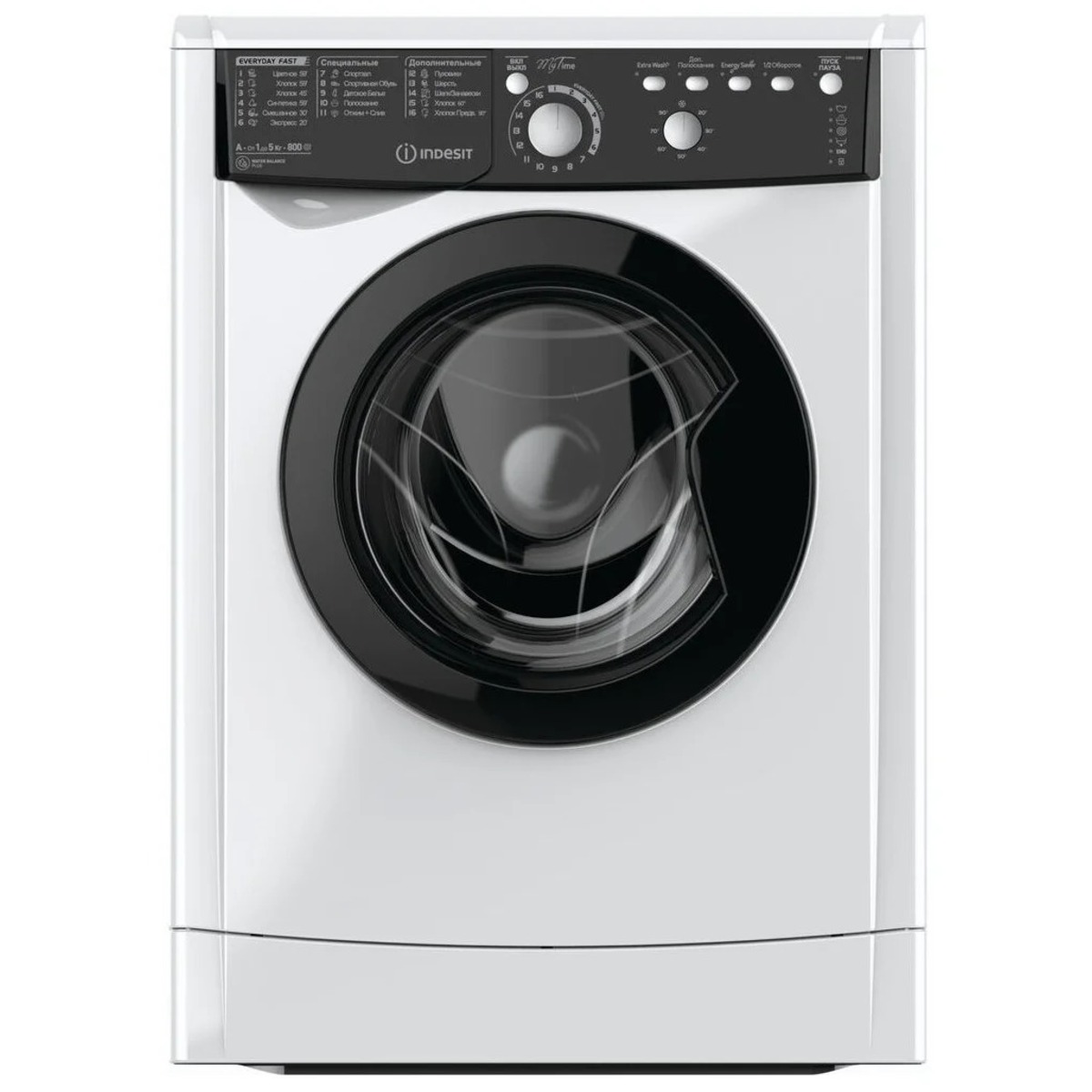 Стиральная машина Indesit EWSB 5085 BK CIS (Цвет: White/Black)