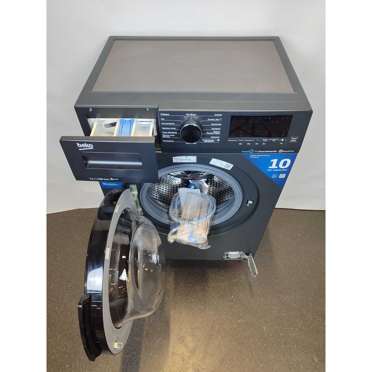 Стиральная машина Beko WSPE7H616A (Цвет: Anthracite)