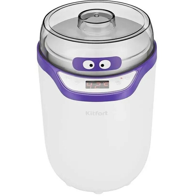 Йогуртница Kitfort КТ-2077-1 (Цвет: White / Purple)