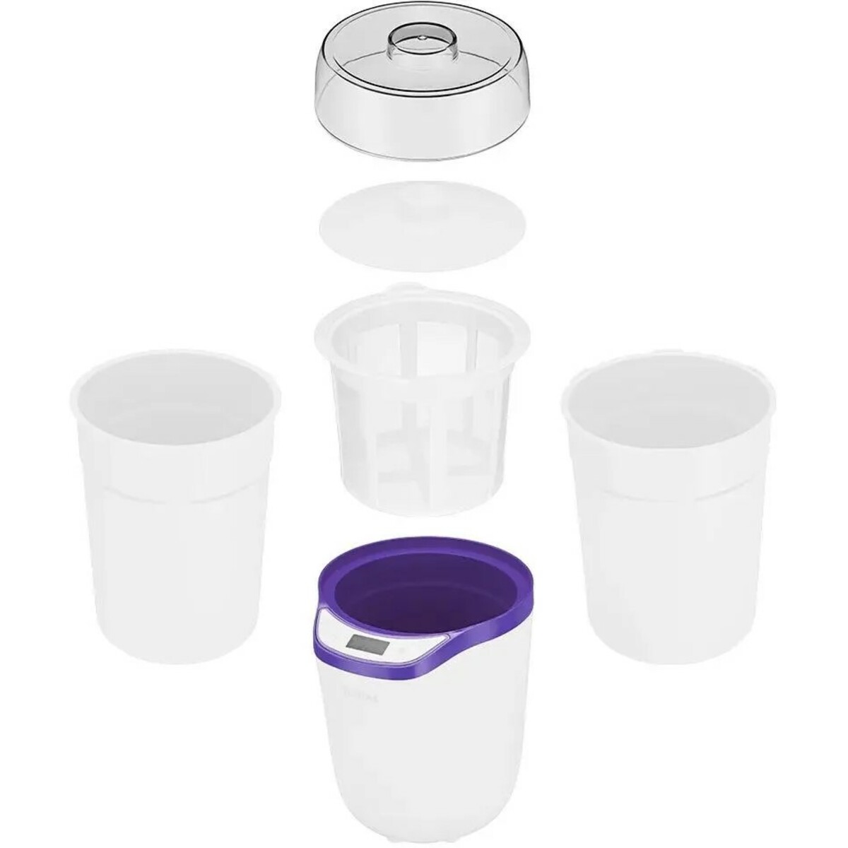 Йогуртница Kitfort КТ-2077-1 (Цвет: White/Purple)