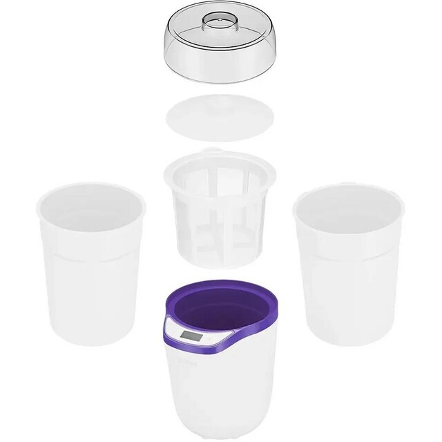 Йогуртница Kitfort КТ-2077-1 (Цвет: White / Purple)