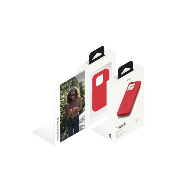 Чехол-накладка uBear Touch Mag Case для смартфона Apple iPhone 14 Pro (Цвет: Red)