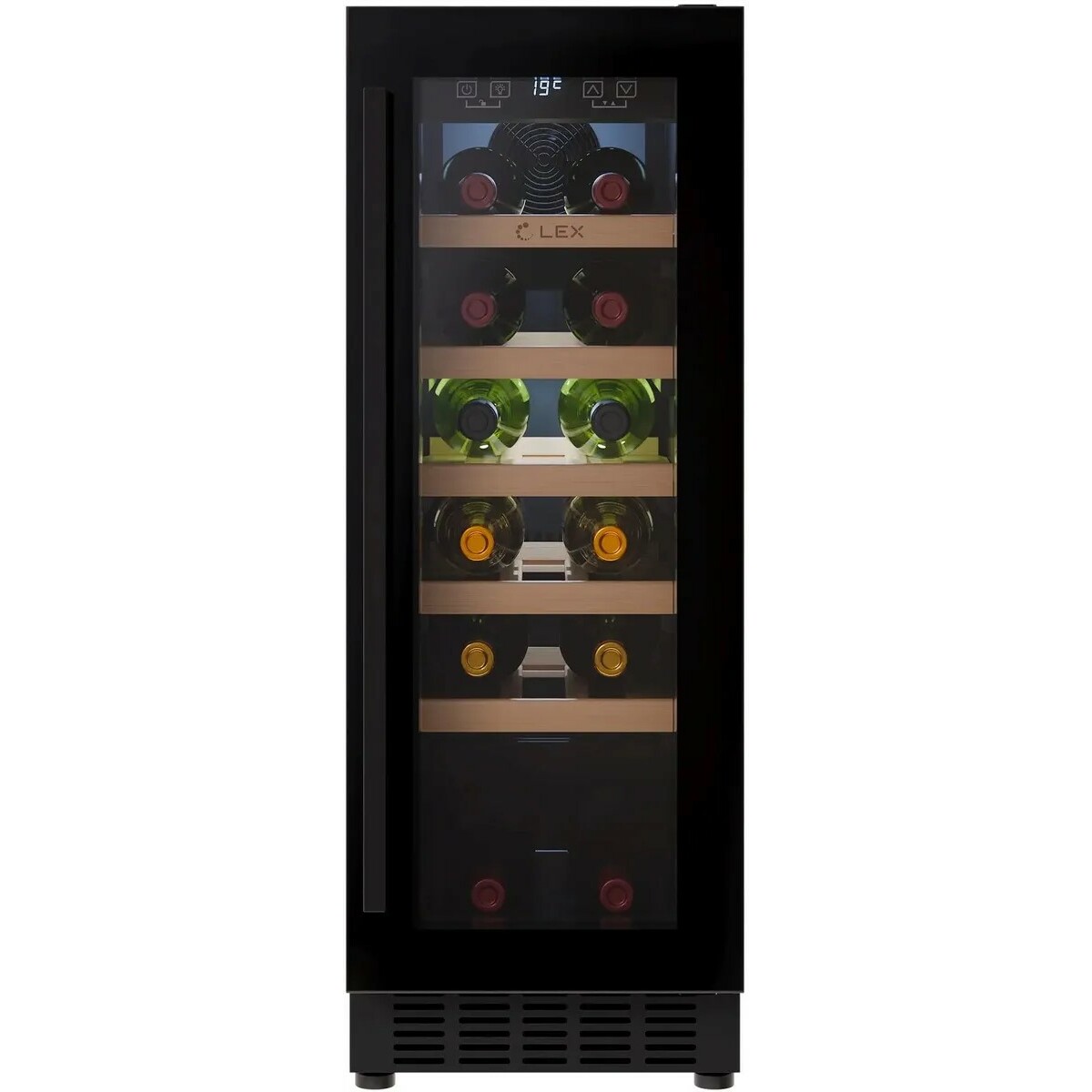 Винный шкаф Lex LWD3020BL, черный