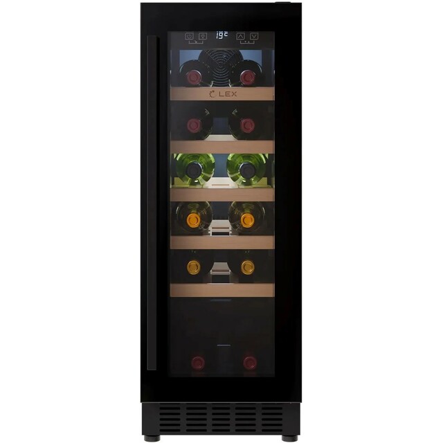 Винный шкаф Lex LWD3020BL, черный