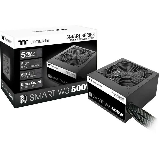 Блок питания Thermaltake ATX 500W Smart W3 Gen.5 