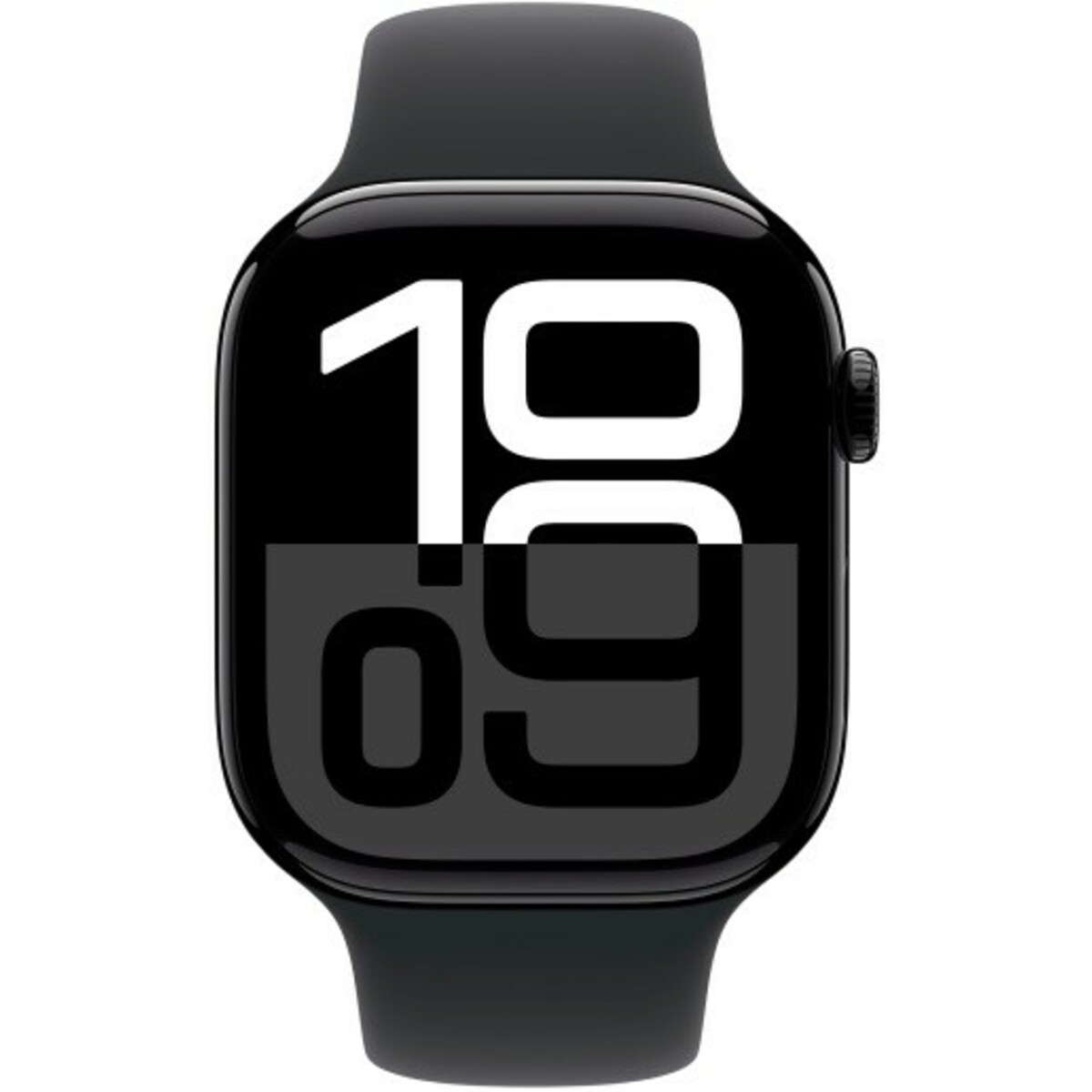 Умные часы Apple Watch Series 10 46mm Aluminum Case with Sport Band M / L (Цвет: Jet Black / Black)