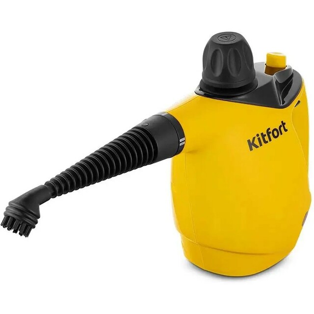 Пароочиститель ручной Kitfort КТ-9140-1 (Цвет: Black / Yellow)