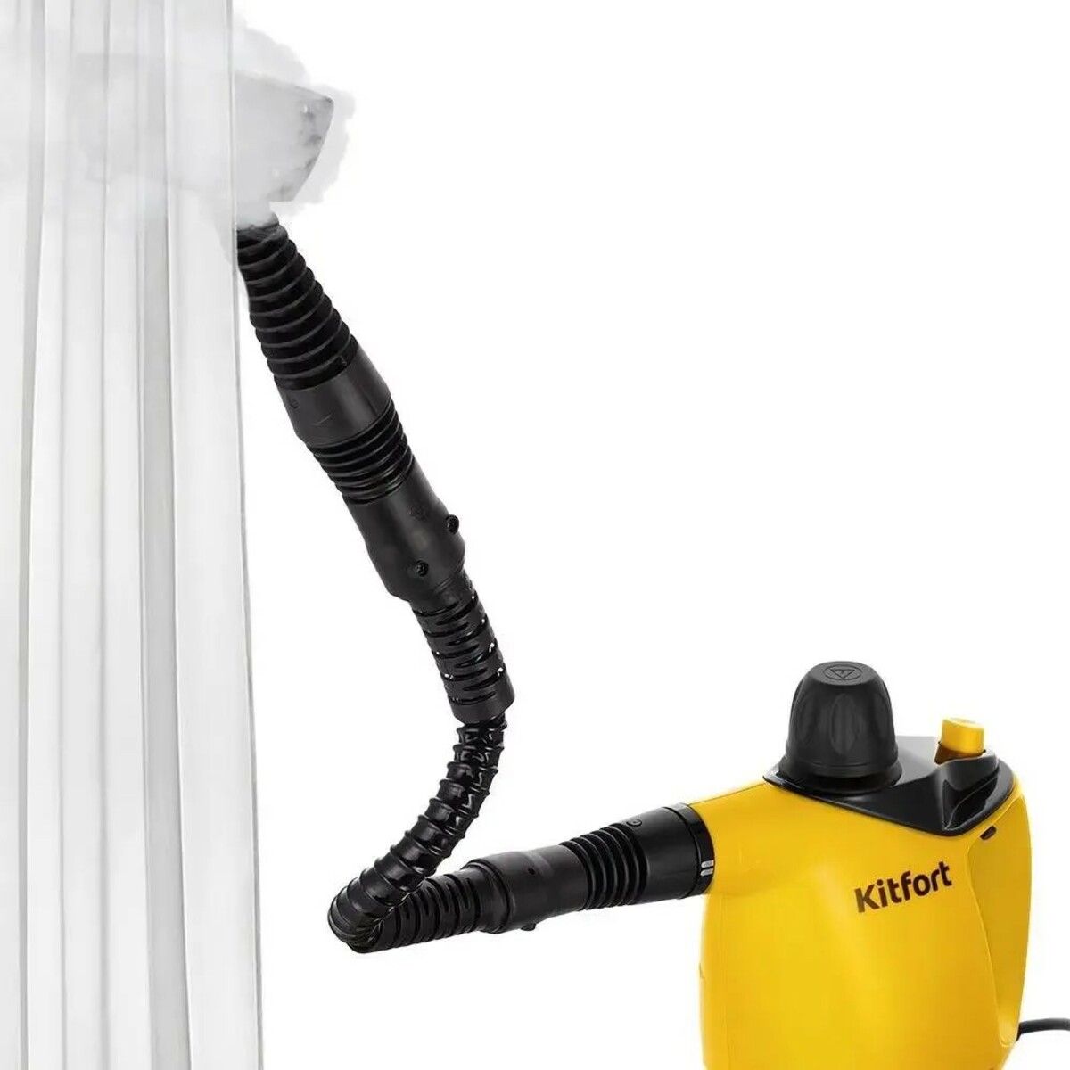 Пароочиститель ручной Kitfort КТ-9140-1 (Цвет: Black/Yellow)