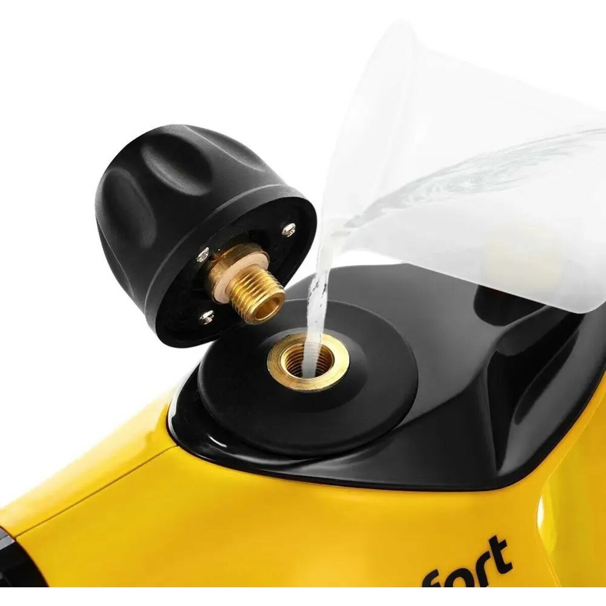 Пароочиститель ручной Kitfort КТ-9140-1 (Цвет: Black/Yellow)