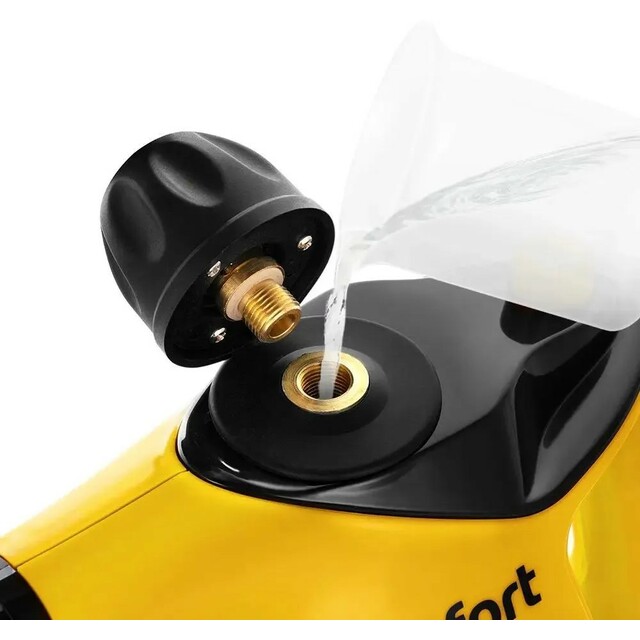 Пароочиститель ручной Kitfort КТ-9140-1 (Цвет: Black / Yellow)