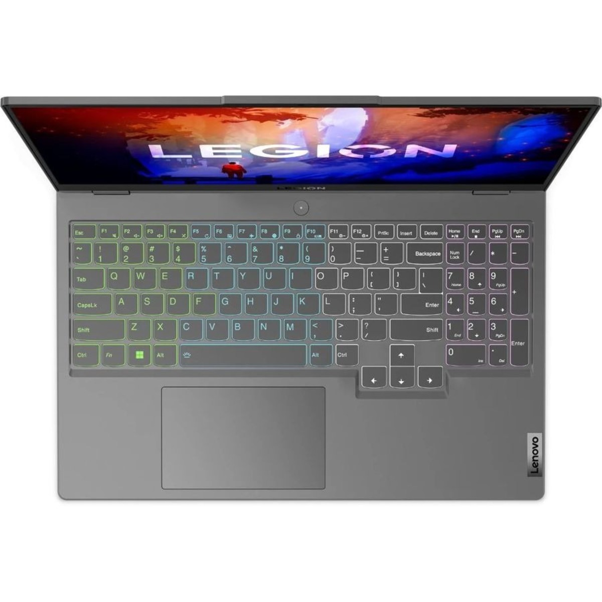 Ноутбук Lenovo Legion 5 15ARH7H Ryzen 7 6800H 16Gb SSD512Gb NVIDIA GeForce RTX 3060 6Gb 15.6 IPS FHD (1920x1080) noOS grey WiFi BT Cam (82RD009XRK)