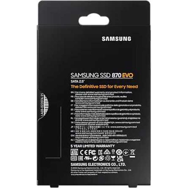 Накопитель SSD Samsung SATA III 2Tb MZ-77E2T0BW